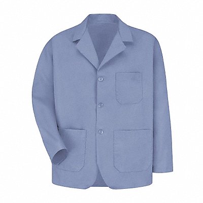 Mens Lt Blue Poplin Office Coat