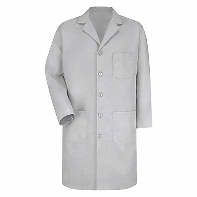 Mens Lt Grey Lab Coat 80/20