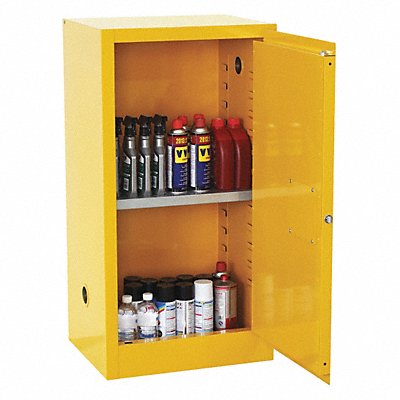 Flammable Safety Cabinet 12 gal Yellow