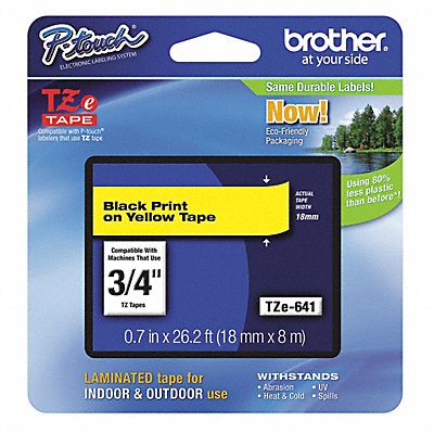 Label Tape Cartridge 3/4 Black/Yellow