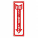 Sign Fire Extinguisher White