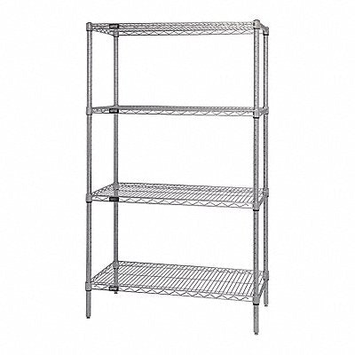 Wire Shelving Unit Starter 800 lb Steel