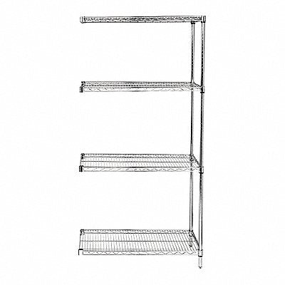 Wire Shelving Unit Starter 800 lb Steel