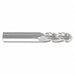 Ball End Mill Single End 1/8 Carbide