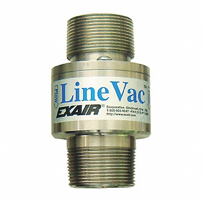 Threaded Line Vac Stainless Steel 1 