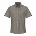 Womens Grey Ss Dress Shirt 60/40