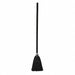 Lobby Broom w/Wood Handle Black