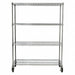 Mobile Rack Shelf Ingredient Bins Chrome