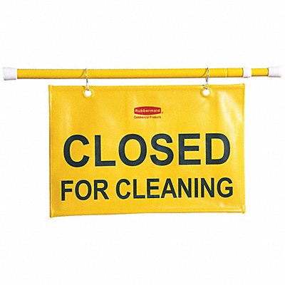 Safety Sign Closed for Cleaning 13in H