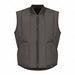Mns Charcoal Quilted Vest Patch Pkt