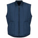 Mns Charcoal Quilted Vest Patch Pkt