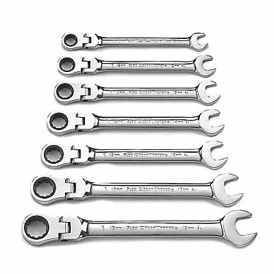 Set Wr Rat Comb Flex Met 7pc