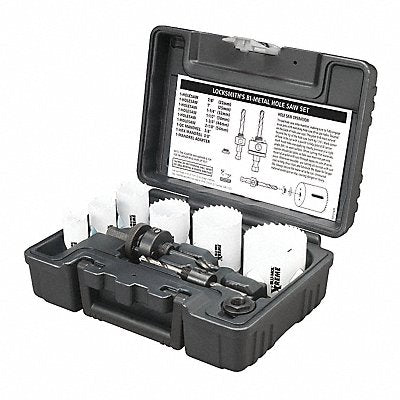 Locksmith Bi-Metal Hole Saw Kit 9 pcs.