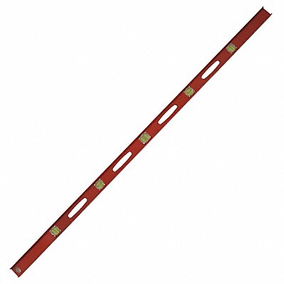 I-Beam Level Alum Red 72 in L 10 Vials
