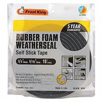 H3683 Spnge Rubber Foam Tape 3/4Inx10 ft 8 mil