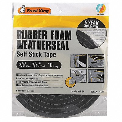 H3684 Sponge Rubber Foam Tape 3/8In.x10 ft.