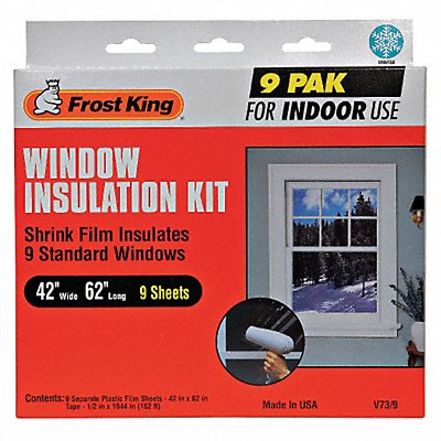 Shrink Window Kit Indoor 42 x 62 In