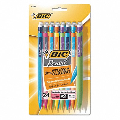 Mechanical Pencil 0.9mm Asst Barrel PK24