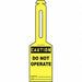 Loop n Strap Caution Tag 5 1/4in H PK25