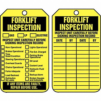 Inspection Tag 5-3/4 x 3-1/4 PK25