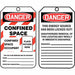 Safety Tag 5 3/4in H 3 1/4in W PK25