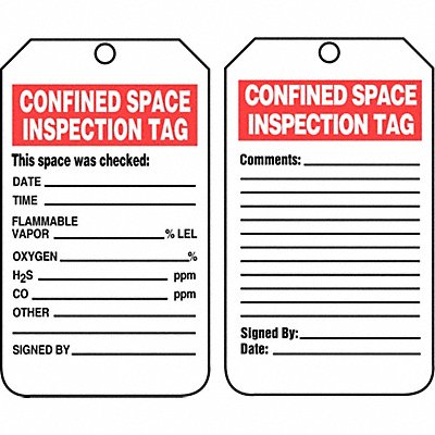 Inspection Tag 5-3/4 x 3-1/4 PK25