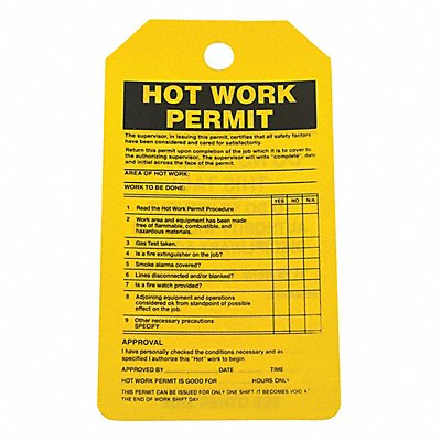 Permit Tag 5 3/4in H 3 1/4in W PVC PK25