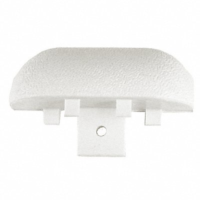 H3607 End Cap Linen White 2-15/16 x 1In