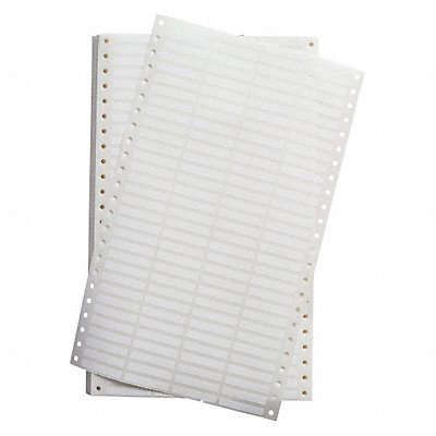 Dot Matrix Labels 1.5 W x 0.25 H Wht