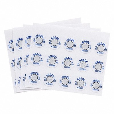 Temp-Indicating Labels 0.25 Dia PK60