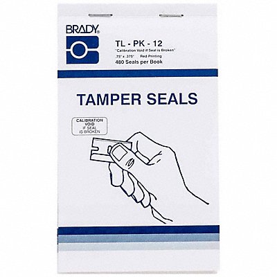 Tamper Seals 0.75x0.375 Red/White