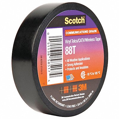 Electrical Tape 1-1/2 W 44 ft L