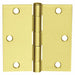 Butt Hinge Screw-On Satin Brass