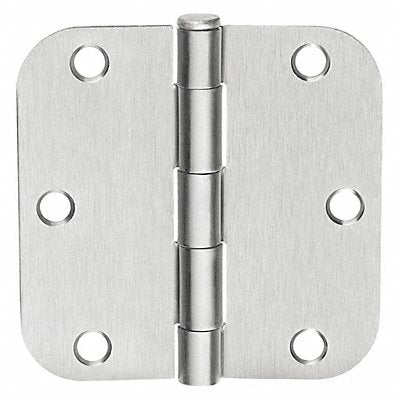 Butt Hinge Screw-On Satin Chrome