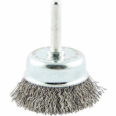 Cup Brush Wire 0.012 Dia Carbon Steel