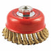 Cup Brush Wire 0.020 Dia Brass