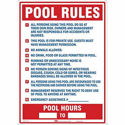 Safety Sign 28 in x 20 in Polyethylene