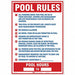 Safety Sign 28 in x 20 in Polyethylene