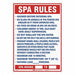 Safety Sign 28 in x 20 in Polyethylene