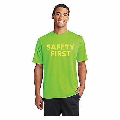T-Shirt Green Polyester 2XL