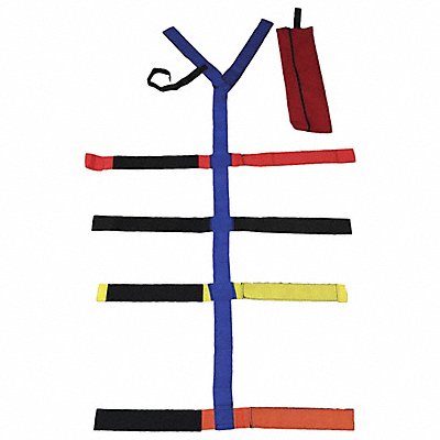 Stretcher Strap Systm w/Case Multi-Color