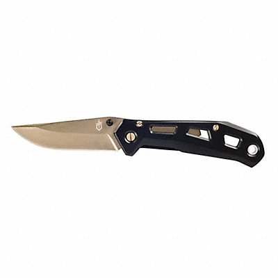 Knife Clip Point Blade Black Handle