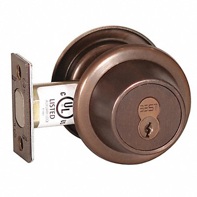 Deadbolt Cylindrical Oil Rubbed Bronze