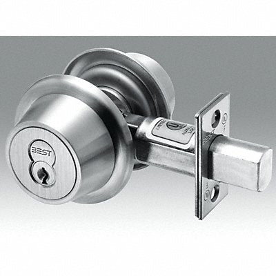 Deadbolt Cylindrical Satin Chrome