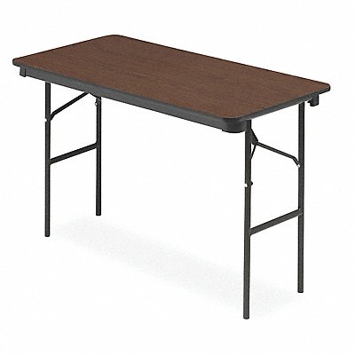 Folding Table Rectangle Wood 48 L 24 W