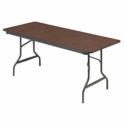 Folding Table Rectangle Wood 72 L 30 W