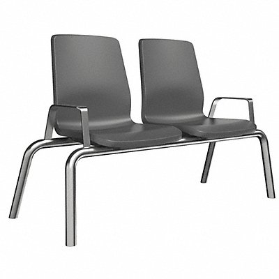 Structured Seating 2 Seats Glides Black