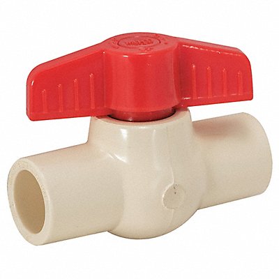 Ball Valve CPVC/Red Plastic 1/2 Pipe