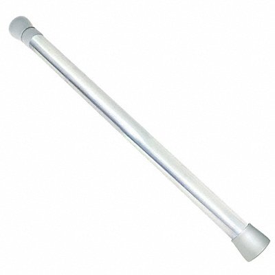 Shower Rod Zinc 72 in L Polished Chrome