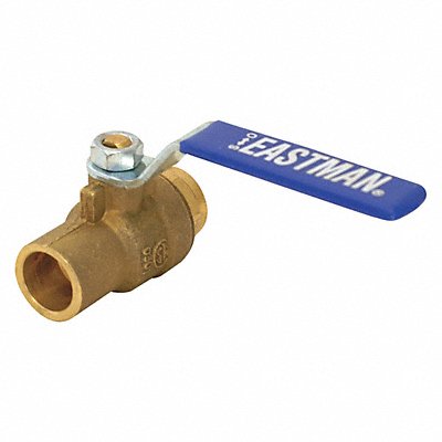 Ball Valve Inline Brass Body 3/4 Pipe